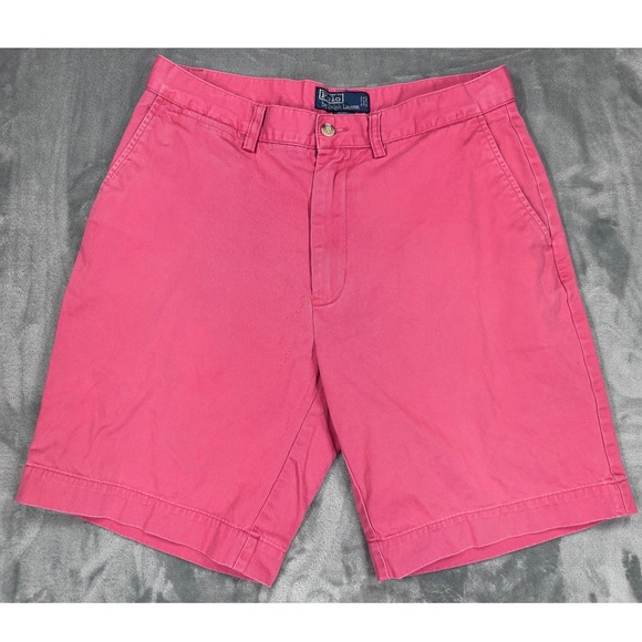 Polo Ralph Lauren Other - Polo Ralph Lauren Prospect Short Mens 33 Pink Cotton Chino Flat Front Shorts